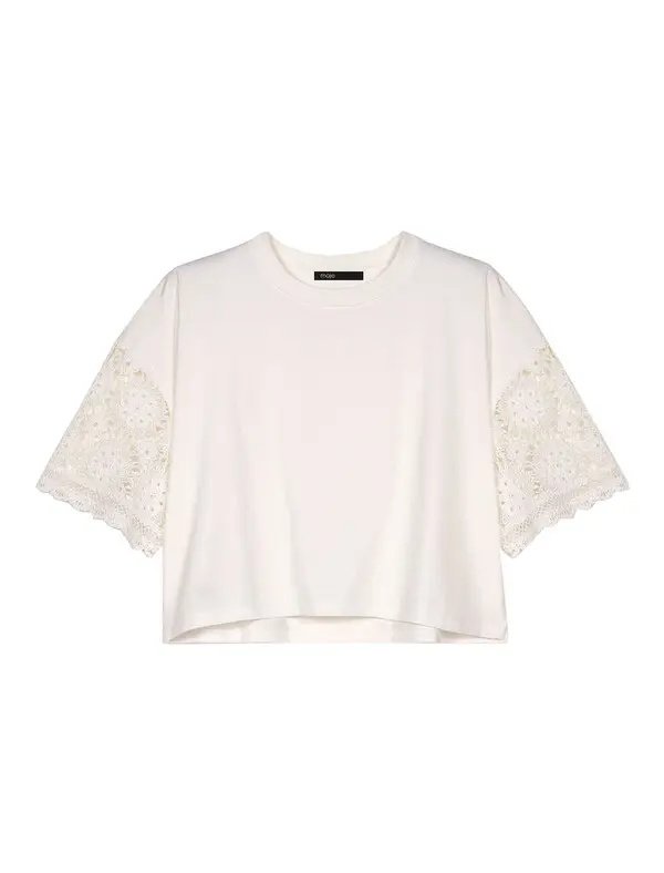 Crochet Sleeve T-shirt