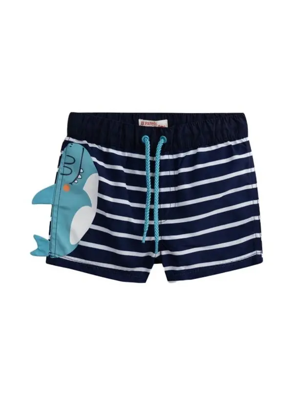 Striped swim shorts
