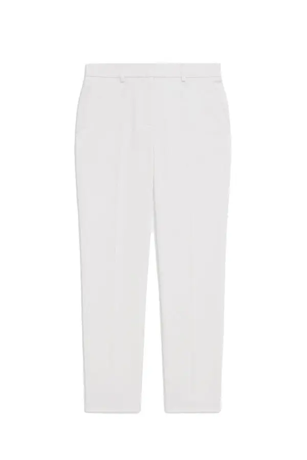 Cotton Blend Tapered Pants