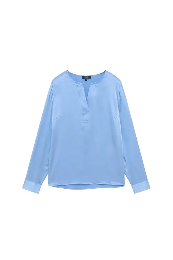 Clisa Straight Cut Silk Blouse
