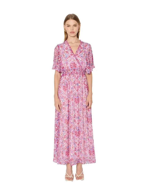 Long Floral Printed Dress