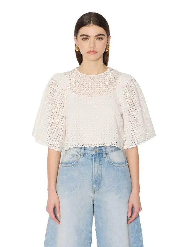 Embroidered Short Top
