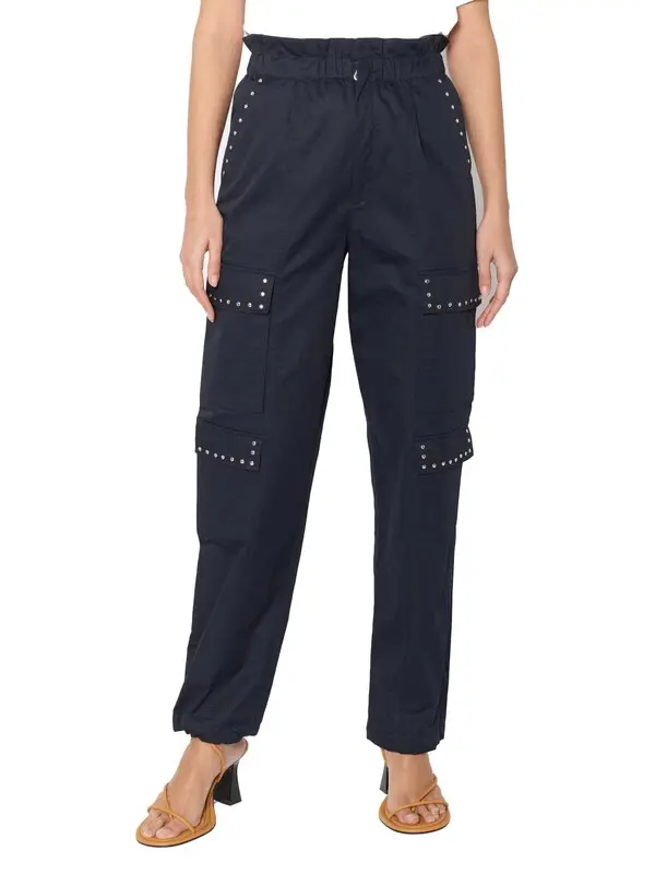 Stud-Detail Cargo Pants