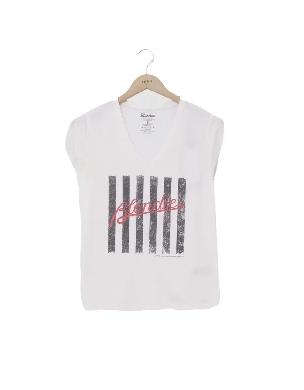 V-neck T-shirt with Message