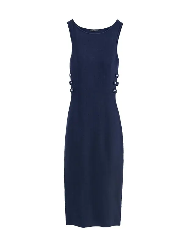 Side Cutouts Knitted Dress