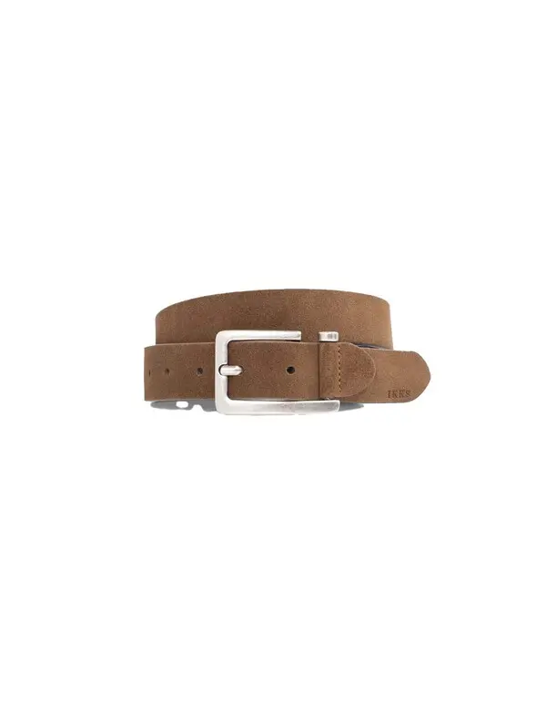 Open Buckle Suede Leather Belt