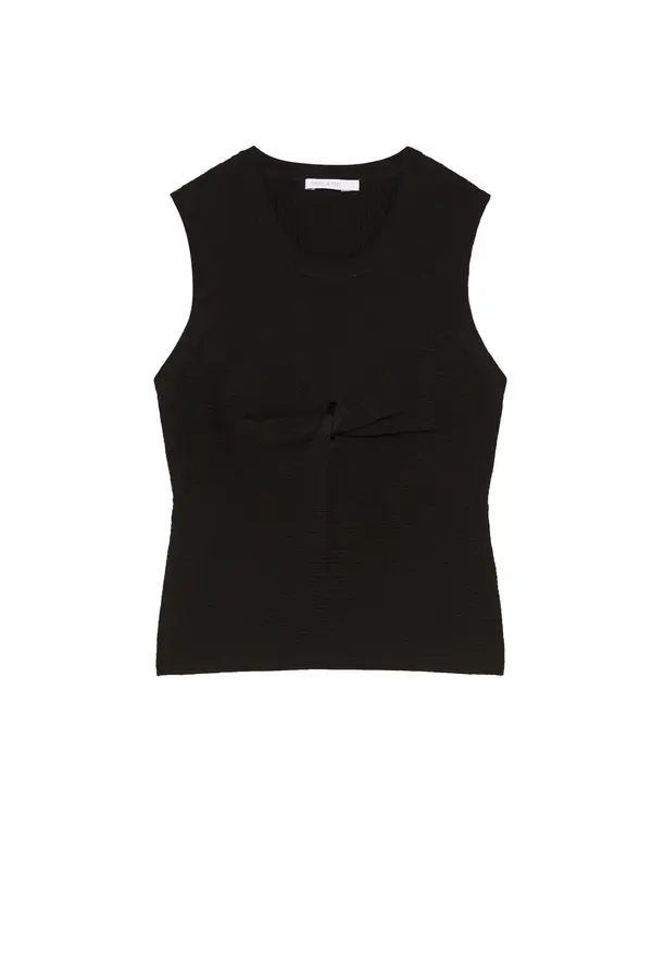 Knitted Twist Detailed Top