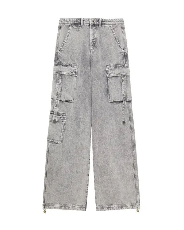 Wide Leg Cargo Jeans