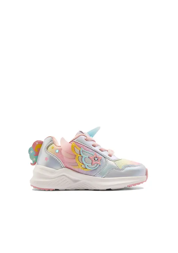 Multicolour Glitter Unicorn Sneakers with Lights