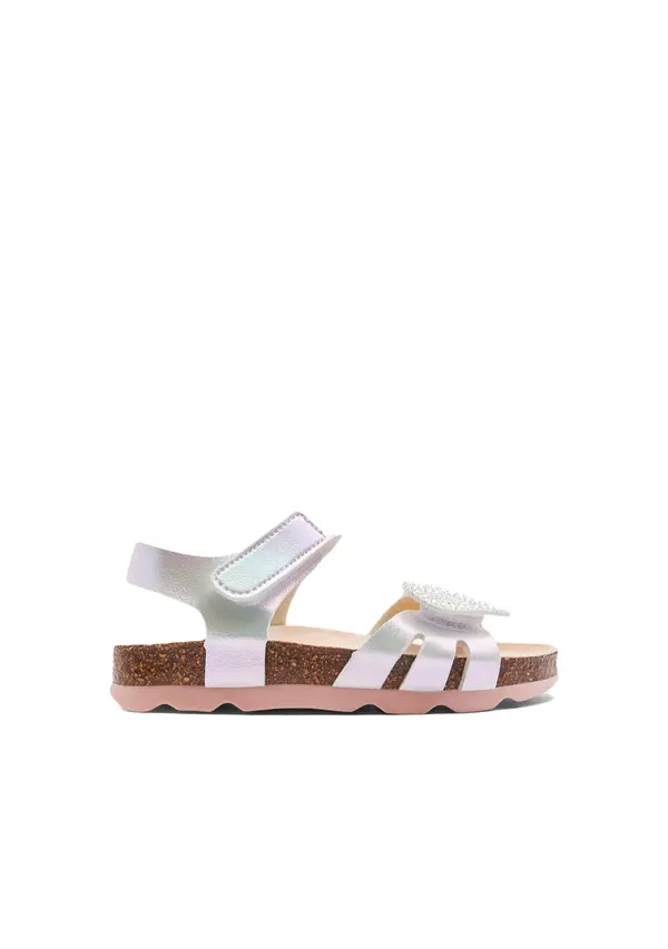 Iridiscent Adhesive Heart Sandals