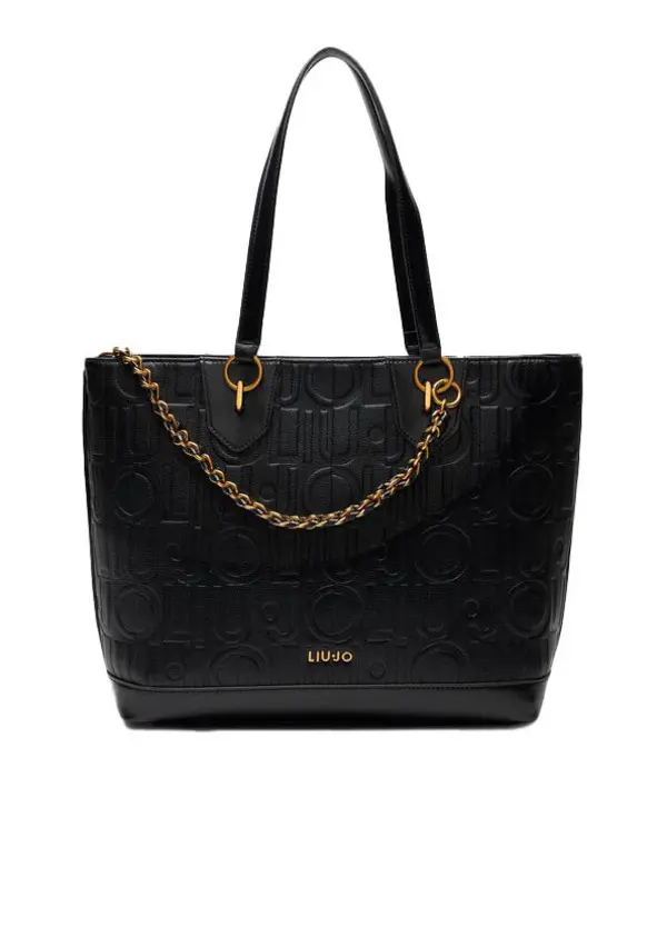 Embossed Leather Tote Bag