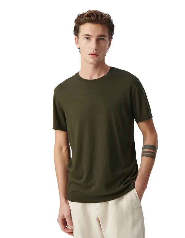 Horizon cotton modal crew neck T-shirt