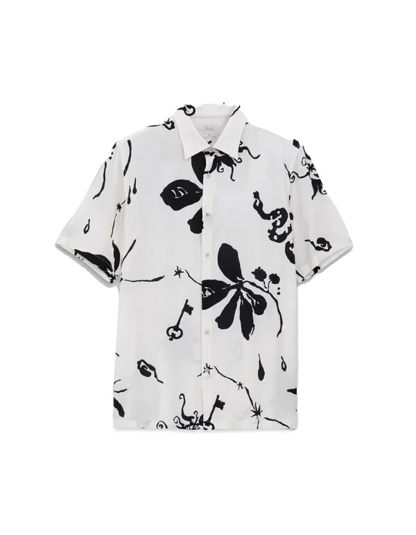 REGULAR chalk maxi print shirt