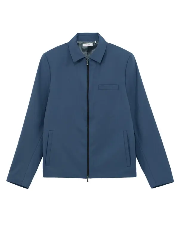 TRAVEL SUIT zipped ink jacket