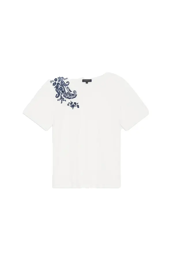Short Sleeve T-shirt with shoulder design