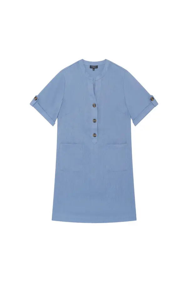 Button-Up Tunic Dress