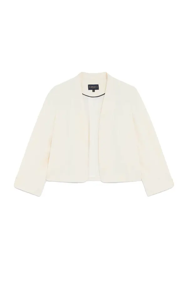 3\4 Slit Sleeves Cropped Jacket 