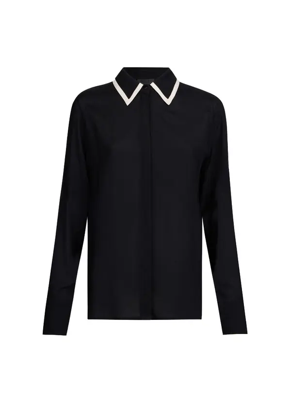 Silk Long-Sleeved Shirt