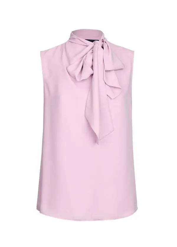 Sleeveless Top with Scarf