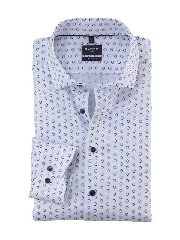 Modern Fit Dress Shirt with Small Circle Print