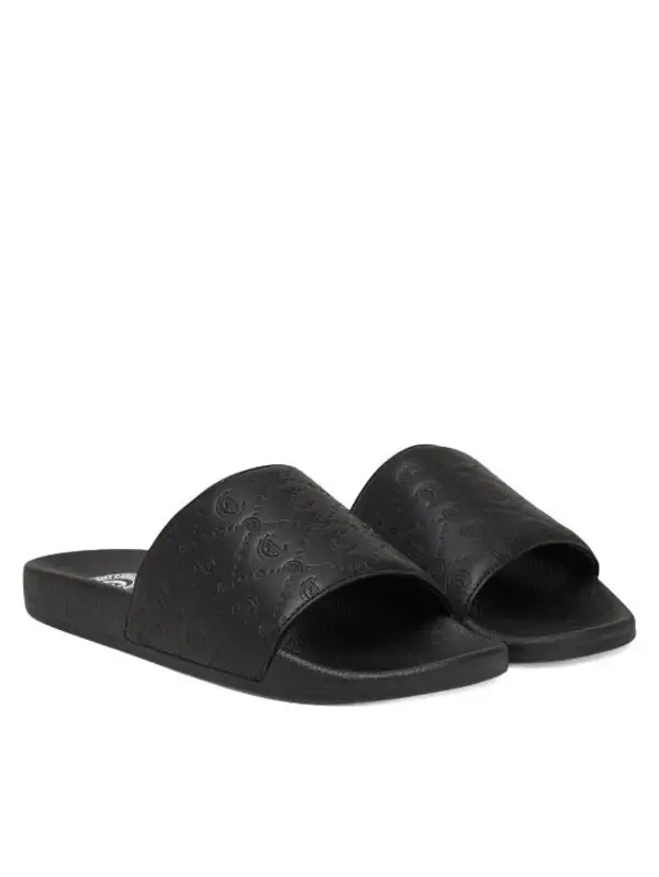 Embossed Logo Single Strap Slides
