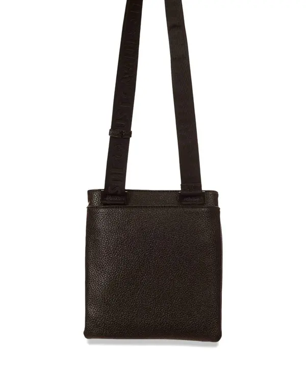 Textured Leather Crossbody Bag