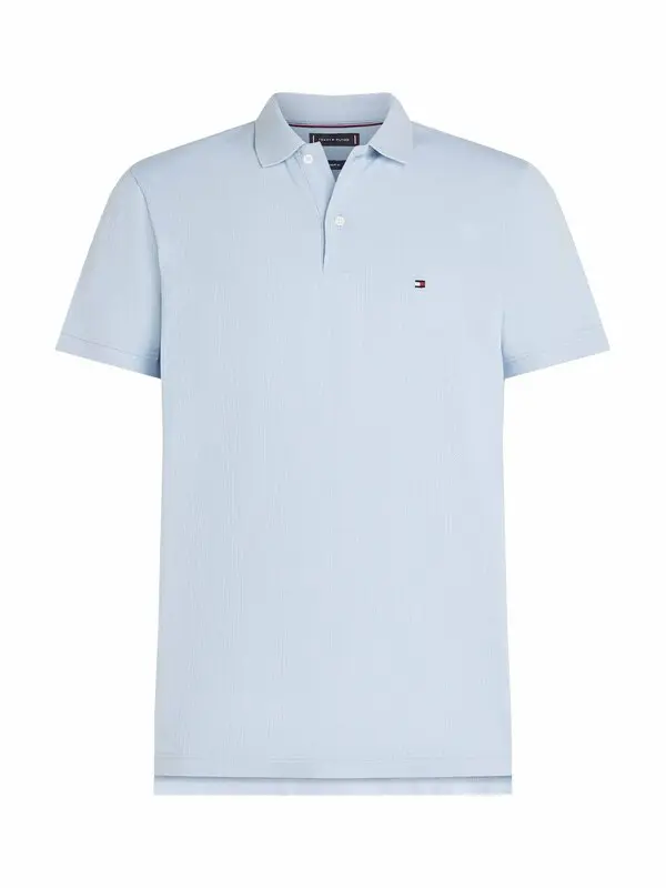 Regular Fit Stripe Pique Short Sleeve Polo