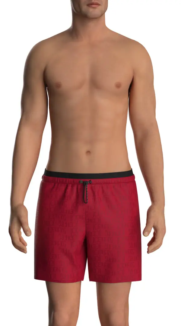 Logo Pattern Swim Shorts