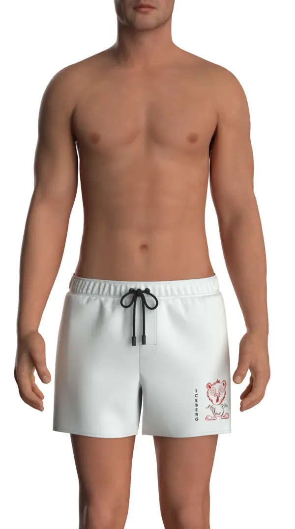 Swim Trunks with Cartoon Bear