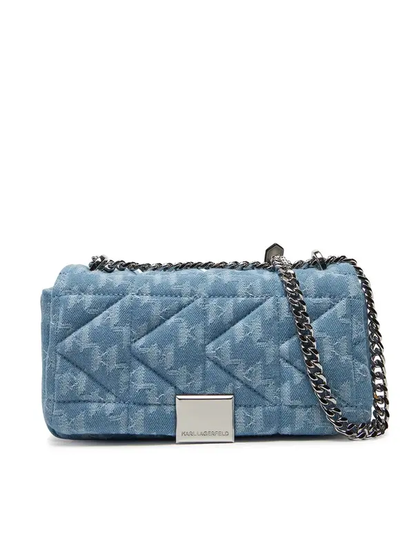 Quilted Denim Crossbody Bag