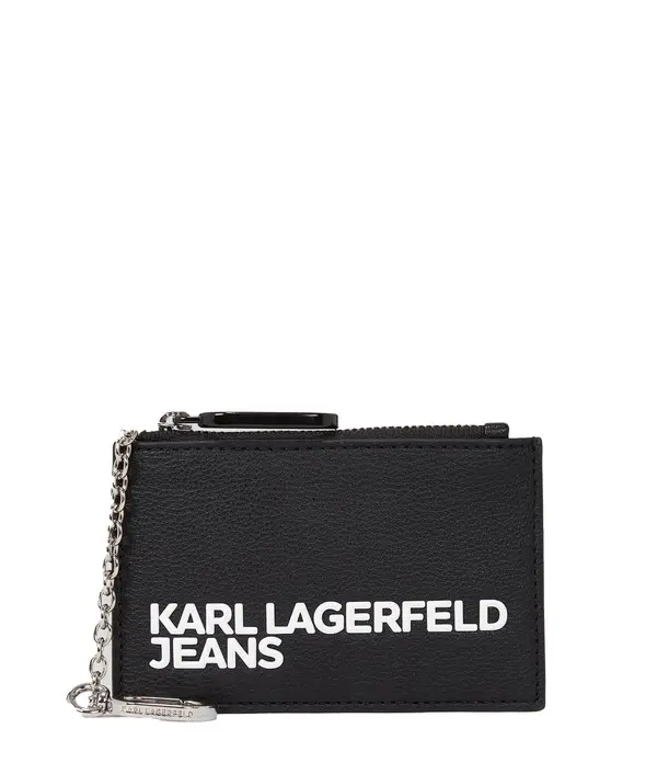 one zipper Leather CARD HOLDER