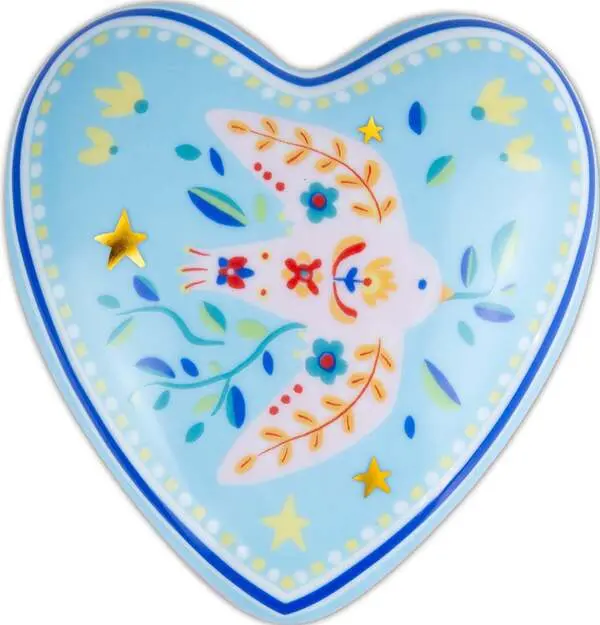 HEART BIG SMALL BIRD - 12X11,5 H 6