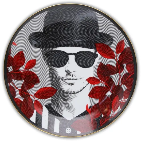 PLATE MR. BLACK - DIAM. 24 CM