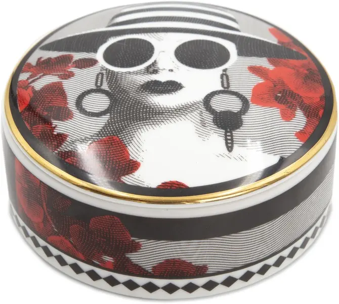 ROUND BOX MRS. WHITE - DIAM. 13X6H