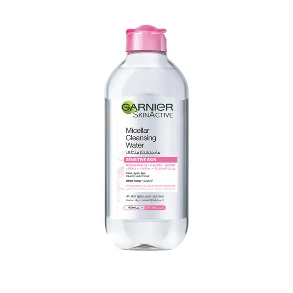 Garnier Micellar Water Facial Cleanser and Makeup Remover Pink for Sensitive Skin