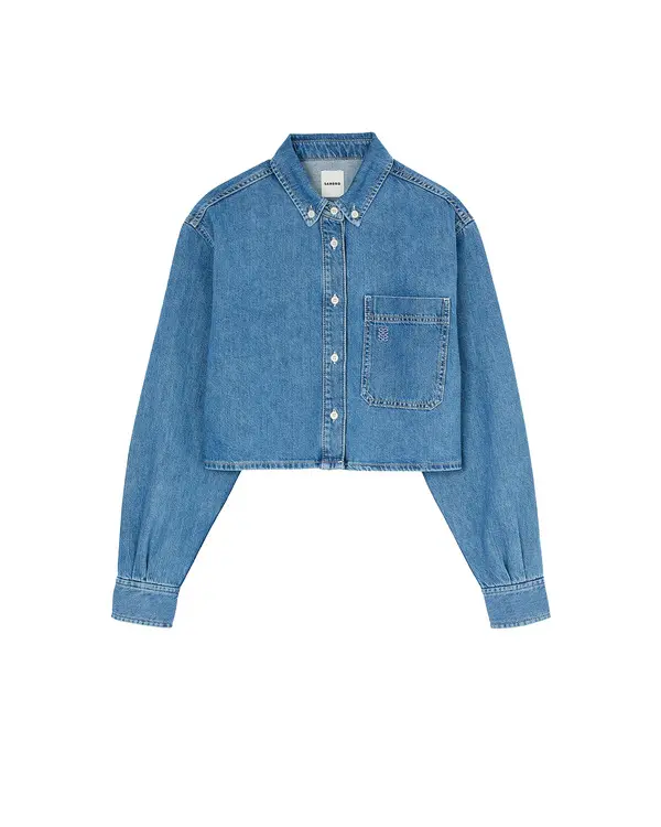 Denim Croppd Shirt