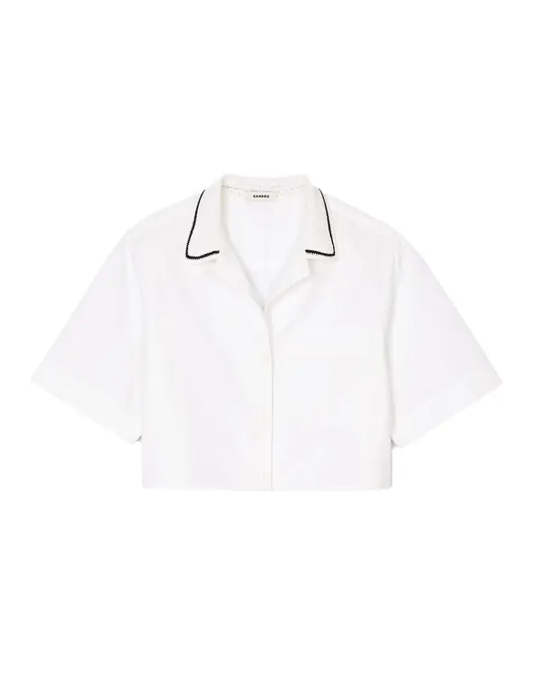 Crochet Collar Shirt