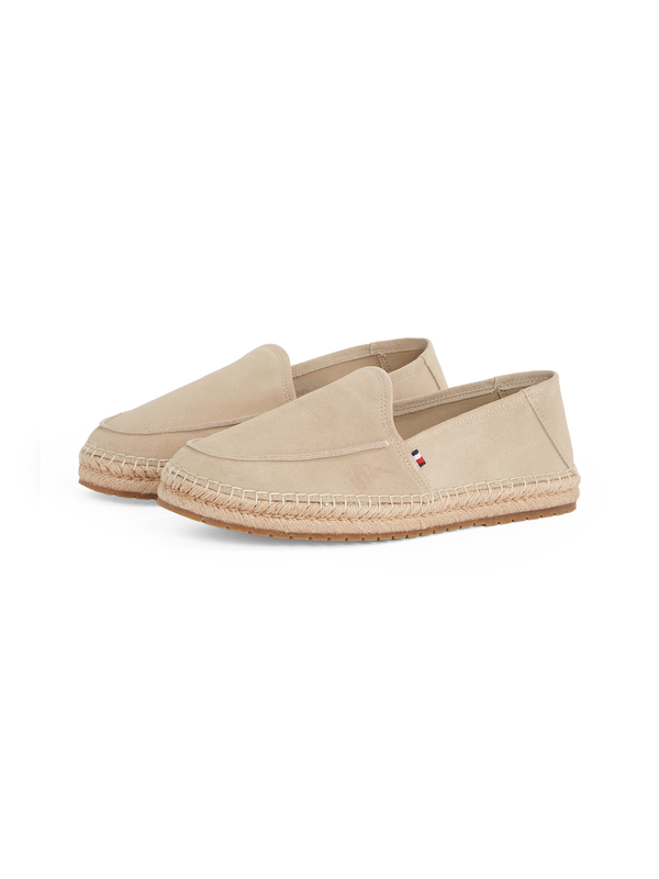 Suede Espadrille Loafers