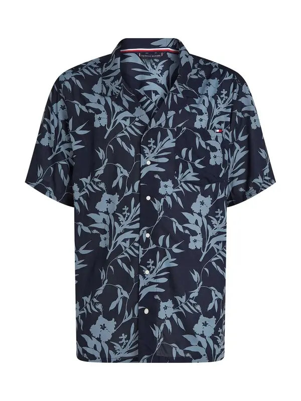 Print Cover-Up Shirt