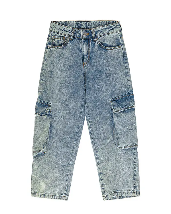 Denim Cargo Jeans 