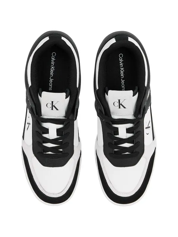 Basketball Lace Up Leather Low Sneakers