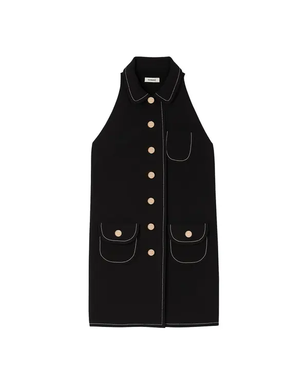 Collar Short Dress