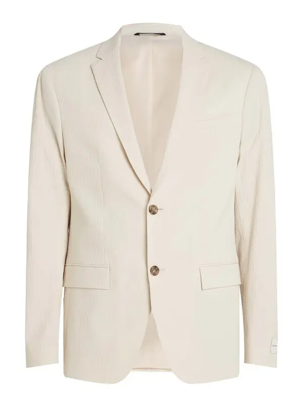 Seersucker Cotton Stretch Blazer
