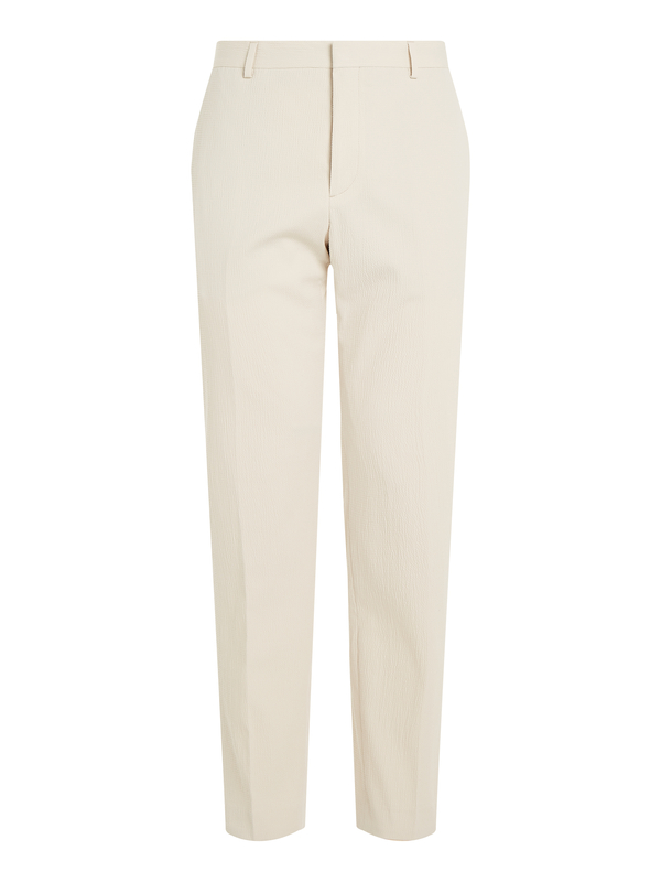 Regular Fit Seersucker Cotton Trousers