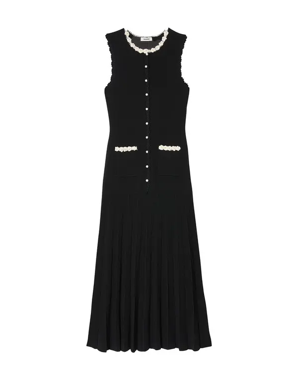 Long Dress with Crochet Detailing