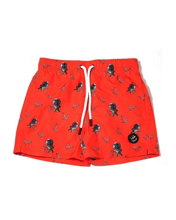 Astronaut and Anchor Pattern Swim Short