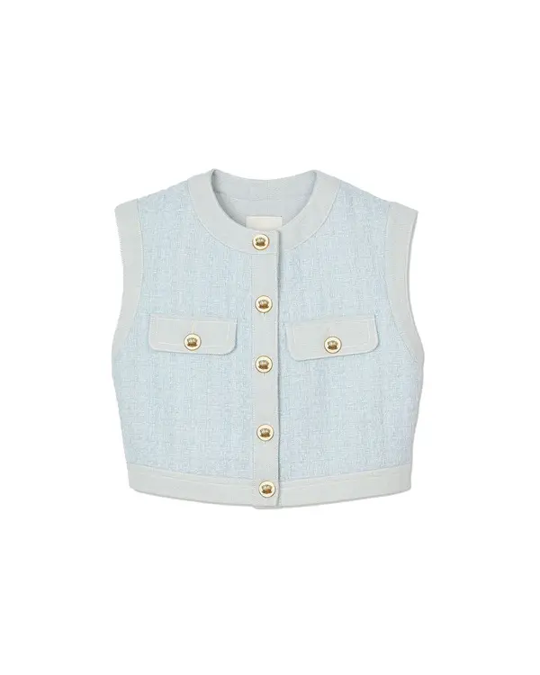 Short Sleeve Tweed Jacket