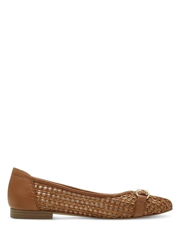  Woven Leather Ballet Flats