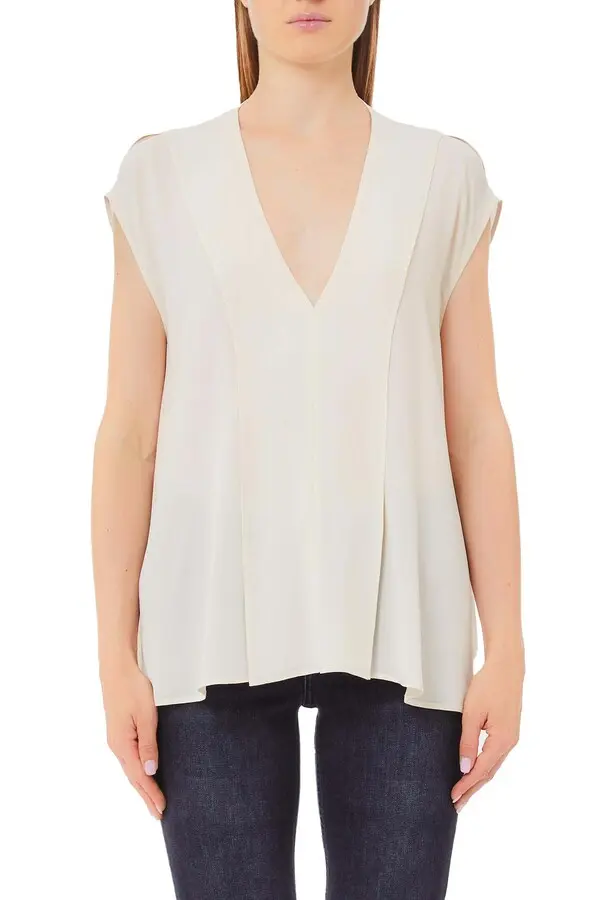Viscose crepe top