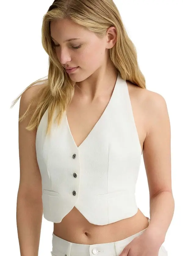 Cotton and lyocell waistcoat
